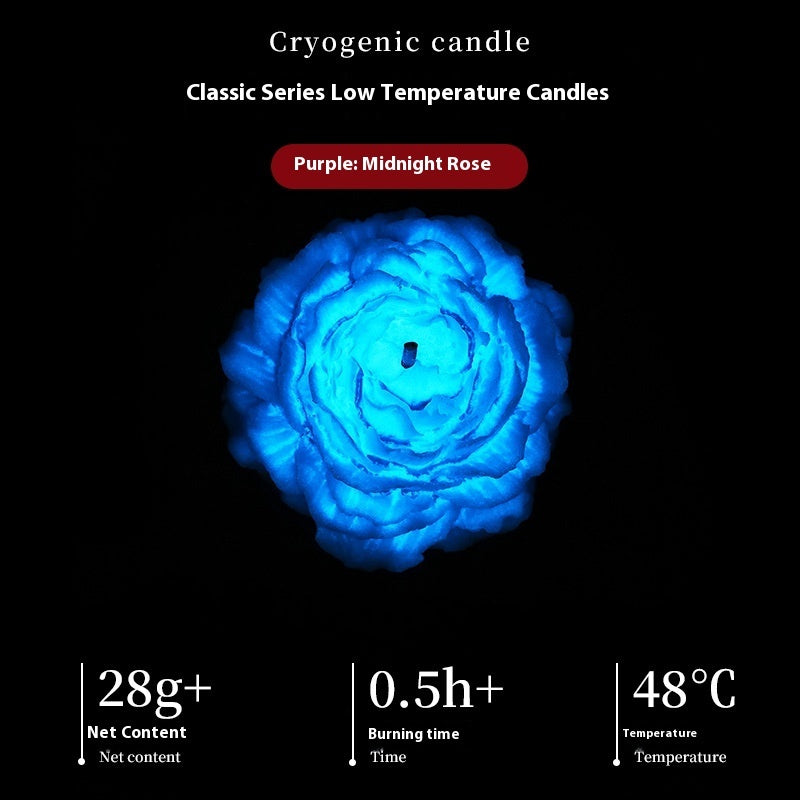 Luminous Low Temperature Candles Wax Drip Aromatherapy Gradient Rose Sentiment Gift